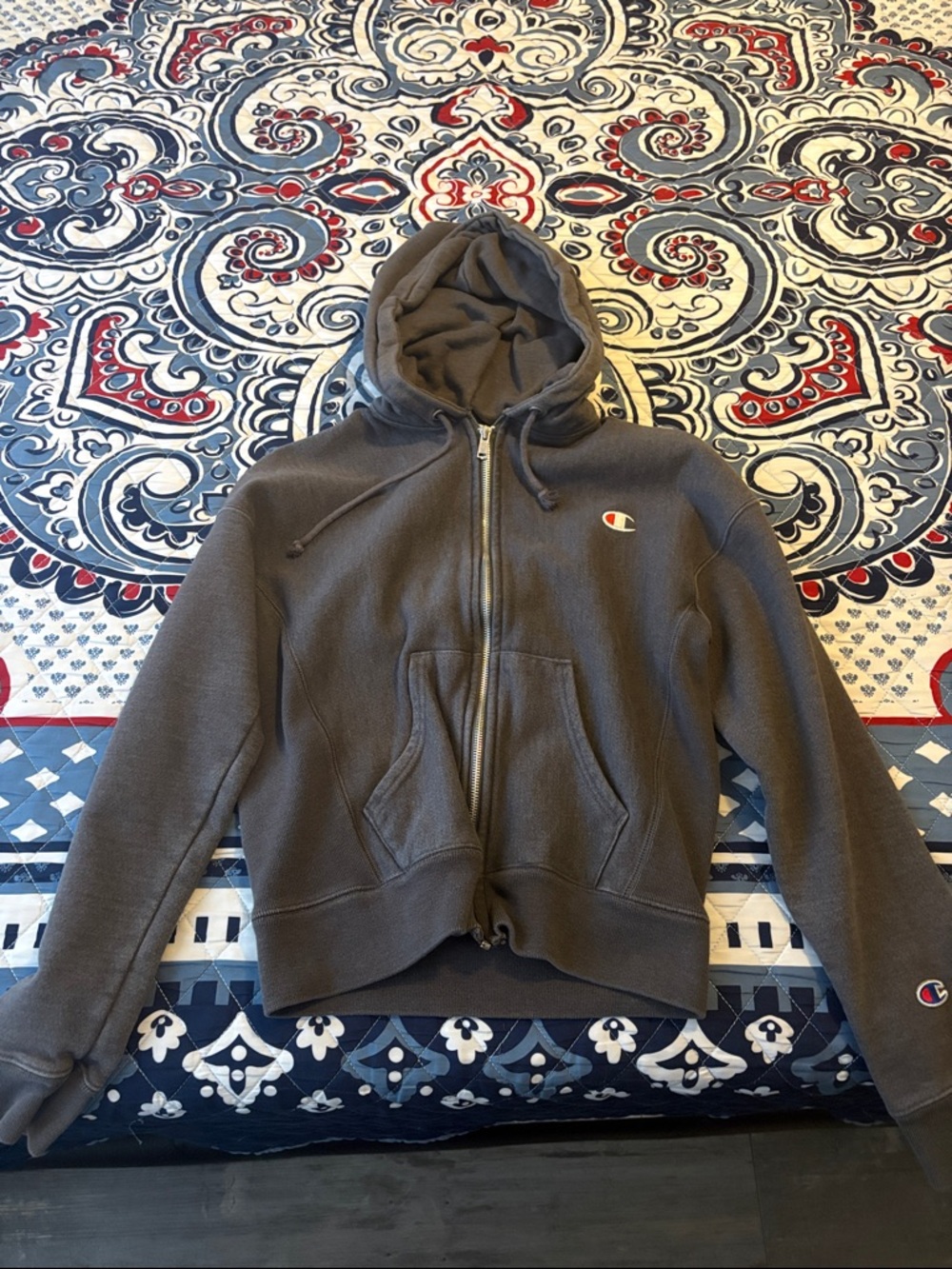 Champion Brown Full-Zip Hoodie